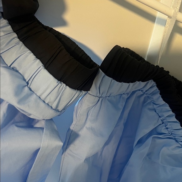 English Factory Light Blue Off-Shoulder Blouse - Picture 5 of 5